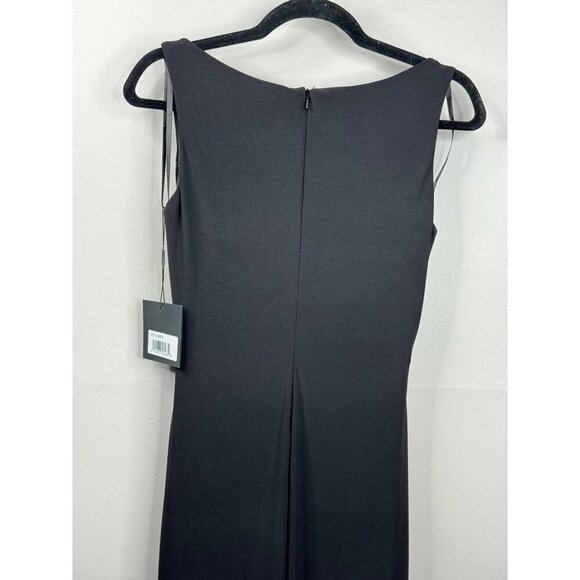 MAC DUGGAL 26513 Ruched Jersey Gown Maxi Dress in Black Classic Size 0 New - Picture 6 of 6